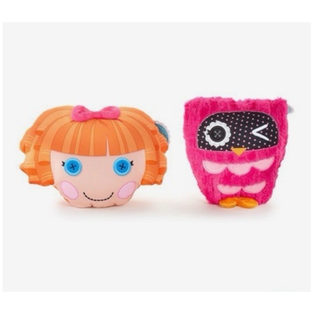 Lalaloopsy Reversible Plush Pillow Bea Spells Alot‎ Owl 14"x10"